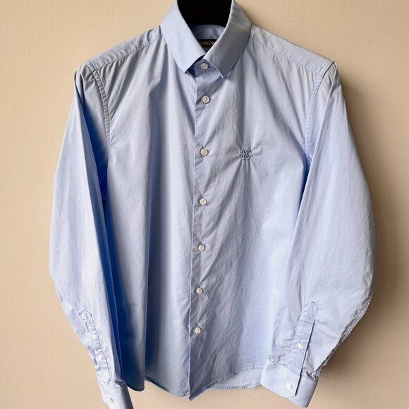 Roberto Cavalli Cotton Long Sleeve Classic RC Dress Shirt Blue - Picture 4 of 9